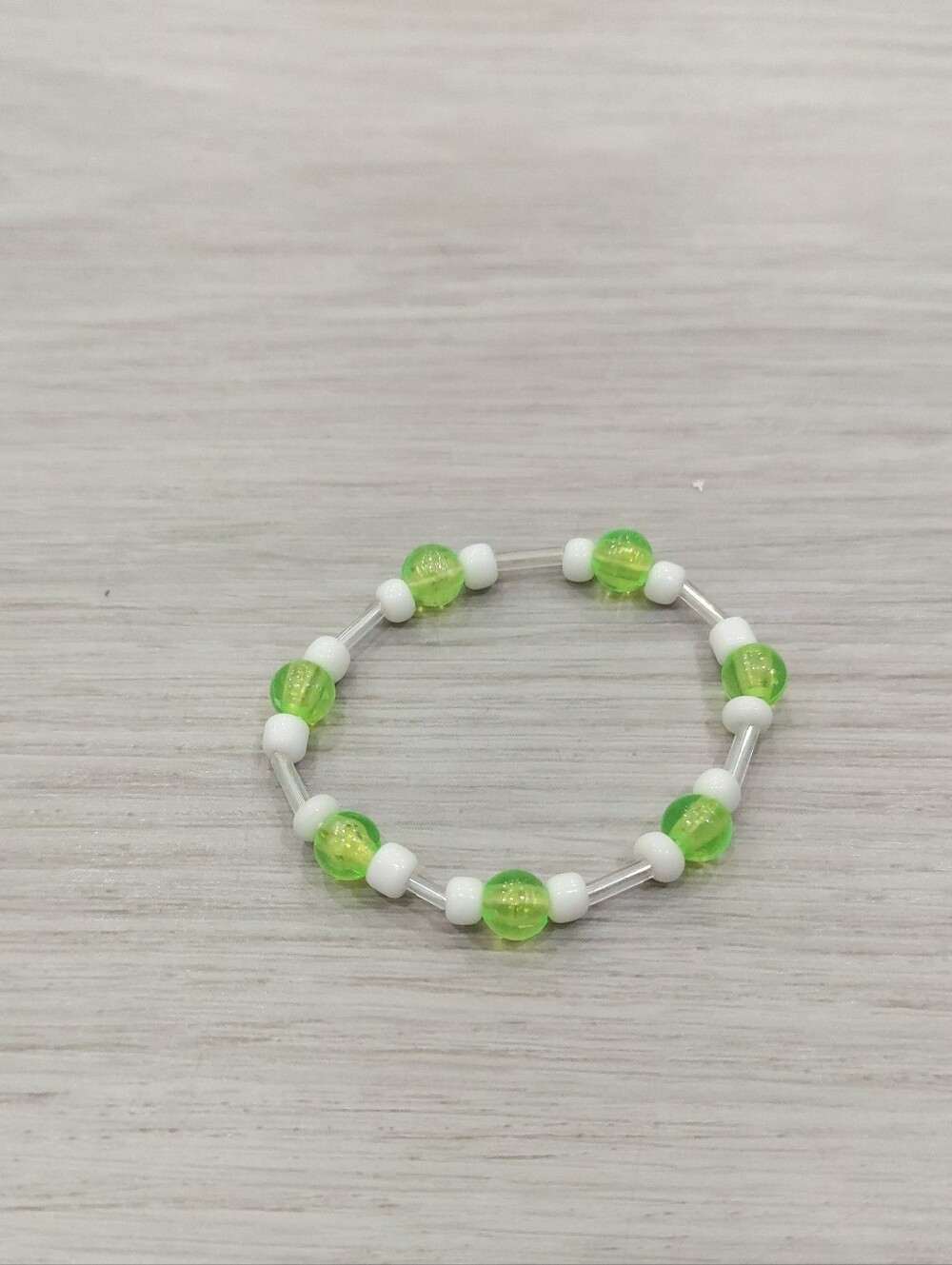 Cute Green And White Bracelet